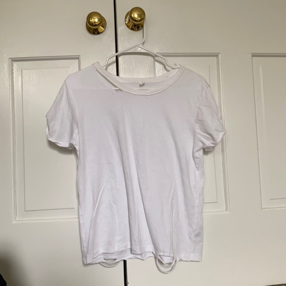 Deconstructed B.P white t shirt